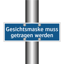 Gesichtsmaske muss getragen werden