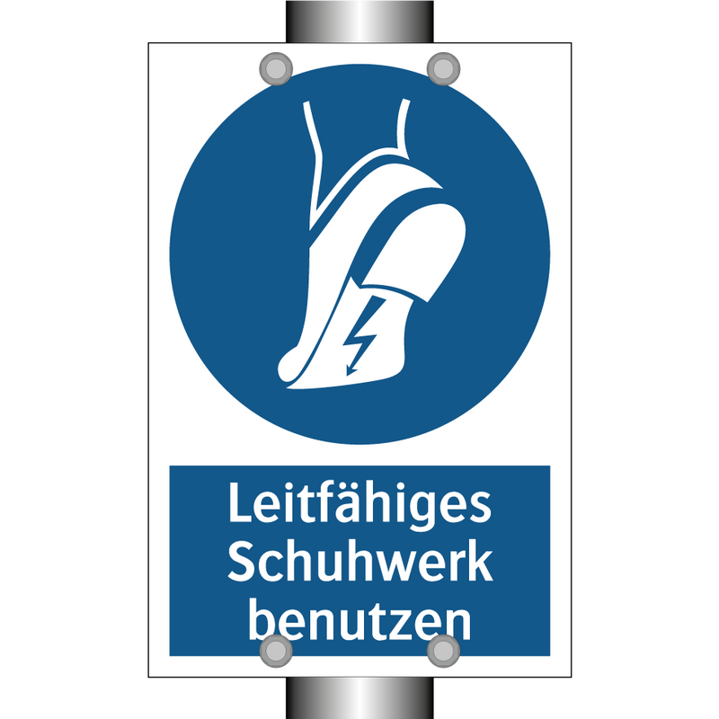 Leitfähiges Schuhwerk benutzen
