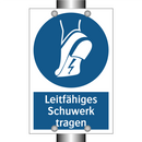 Leitfähiges Schuwerk tragen