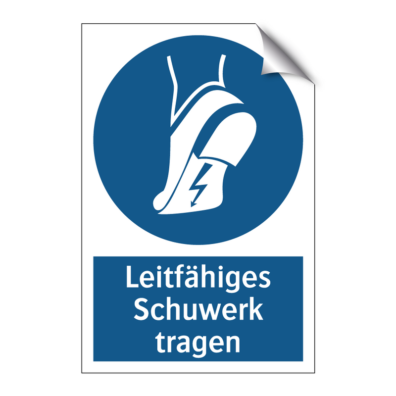 Leitfähiges Schuwerk tragen
