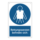 Rettungswesten befindet sich: