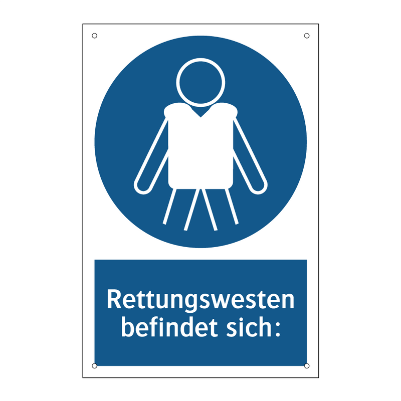 Rettungswesten befindet sich: