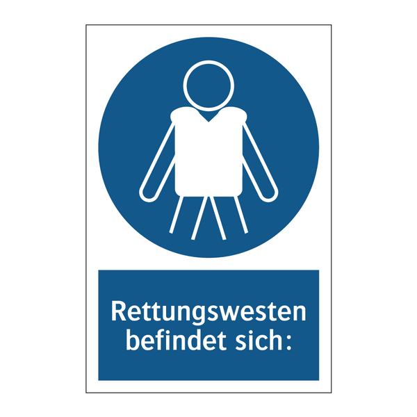 Rettungswesten befindet sich: