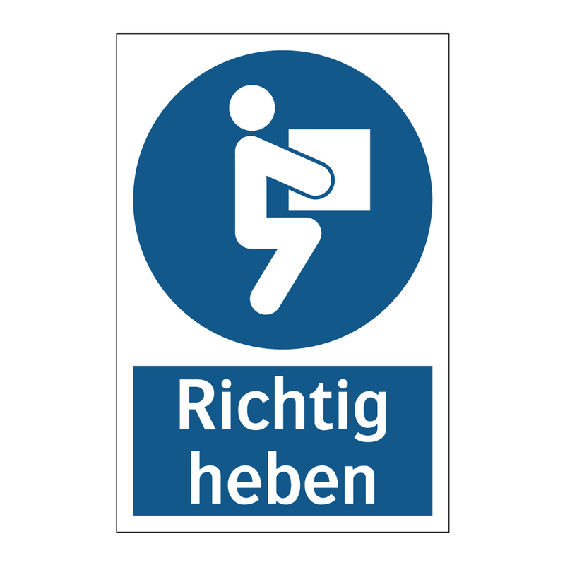 Richtig heben