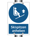 Skispitzen anheben