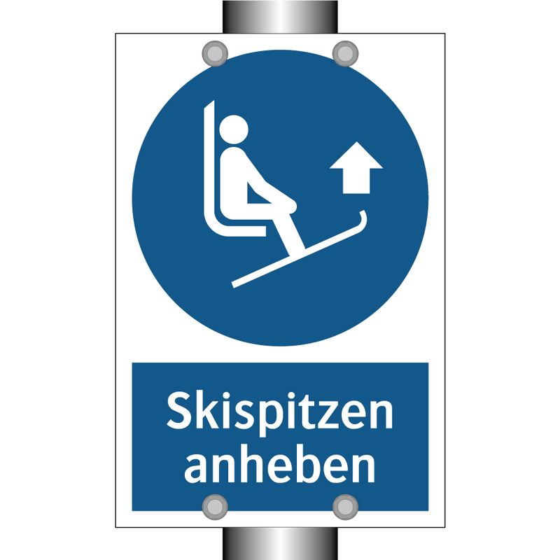 Skispitzen anheben