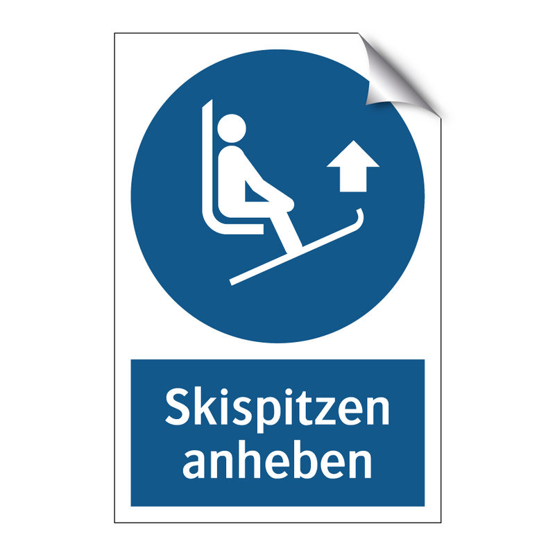 Skispitzen anheben