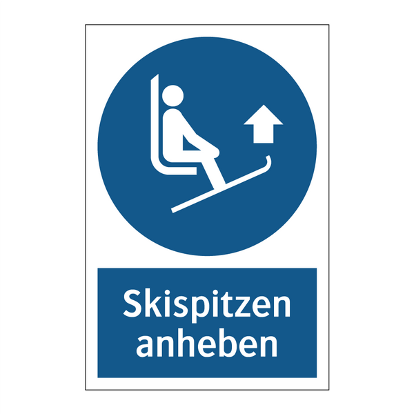 Skispitzen anheben