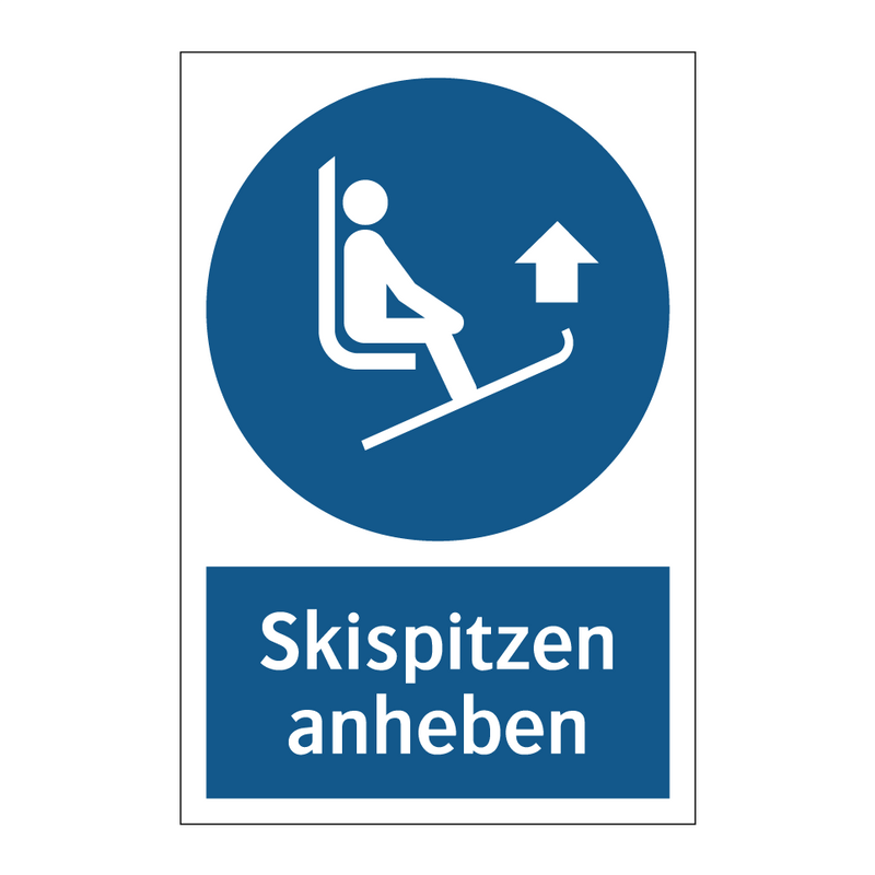 Skispitzen anheben
