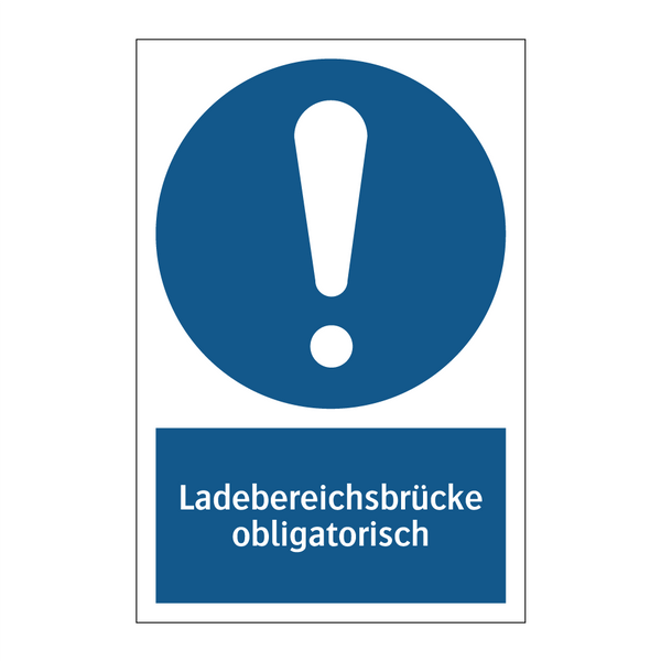Ladebereichsbrücke obligatorisch