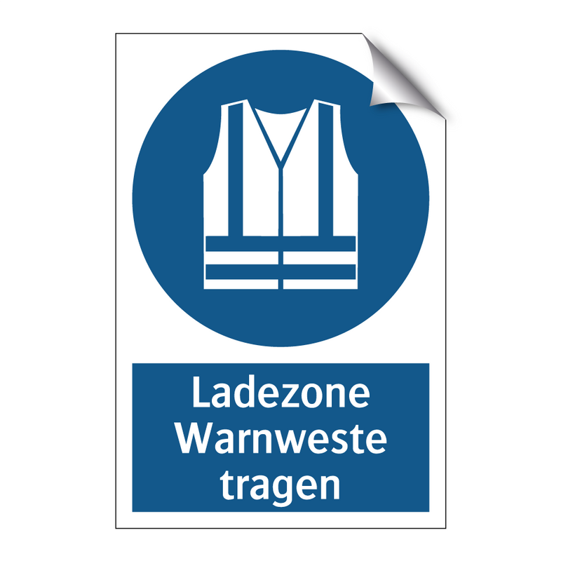 Ladezone Warnweste tragen