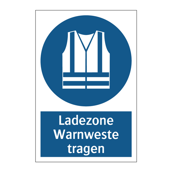 Ladezone Warnweste tragen