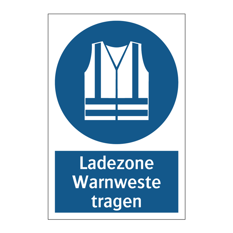 Ladezone Warnweste tragen