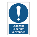 Ladezone Ladehilfe verwenden
