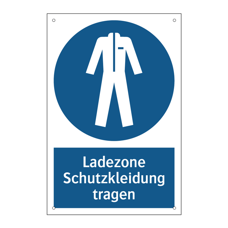 Ladezone Schutzkleidung tragen
