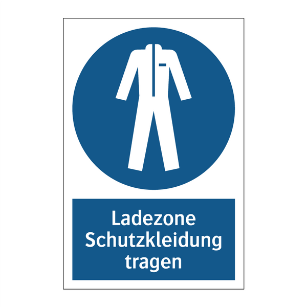 Ladezone Schutzkleidung tragen