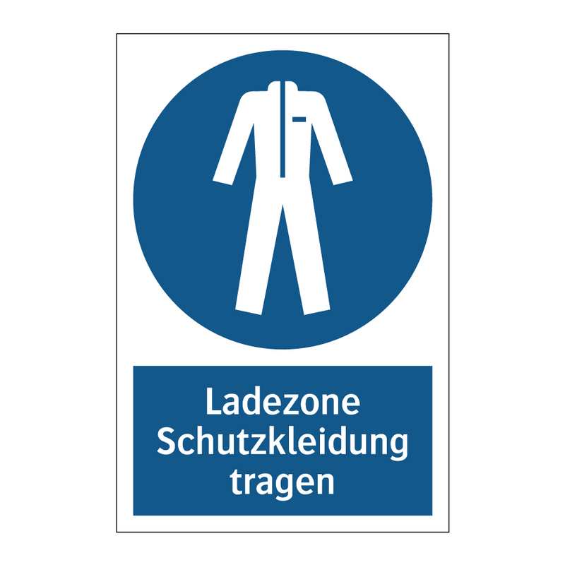 Ladezone Schutzkleidung tragen