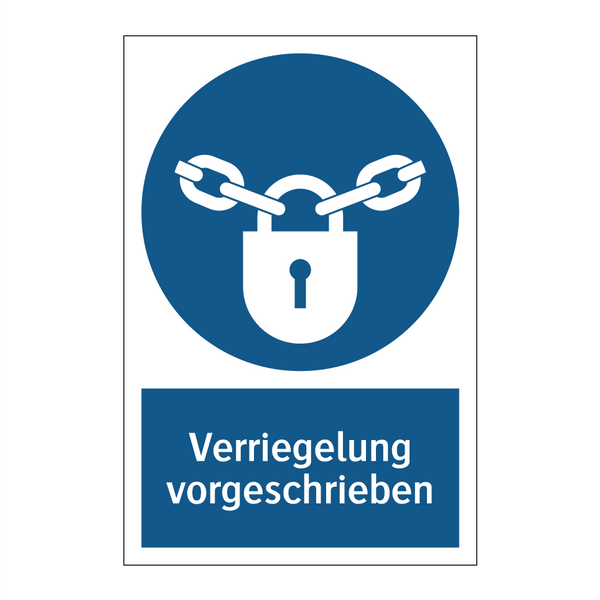 Verriegelung vorgeschrieben
