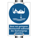 Boot mit geringerer Bereitschaft während des Startvorgangs absenken