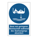Boot mit geringerer Bereitschaft während des Startvorgangs absenken