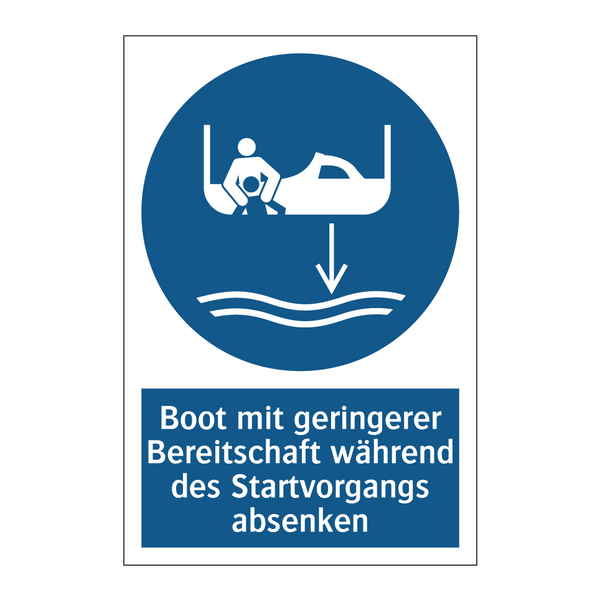 Boot mit geringerer Bereitschaft während des Startvorgangs absenken