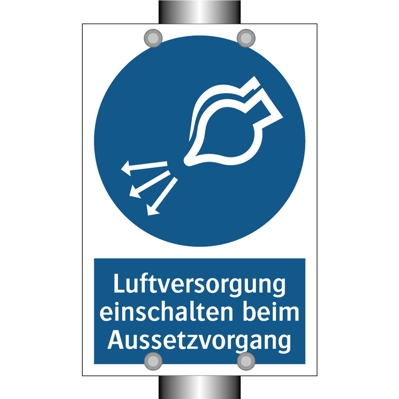 Luftversorgung einschalten beim Aussetzvorgang