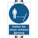 Halten Sie einen sicheren Abstand