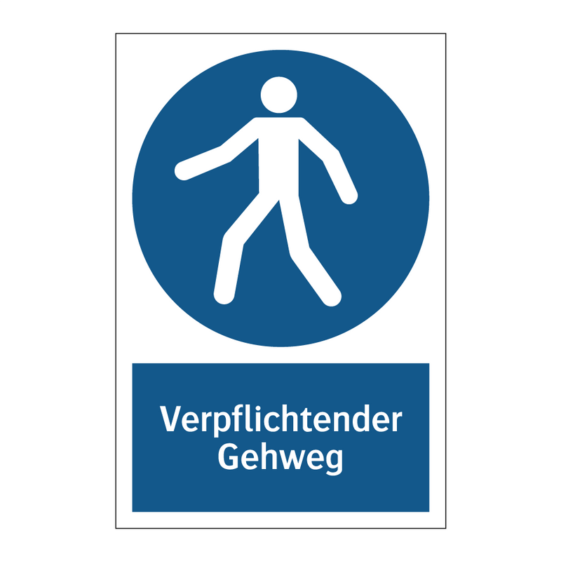 Verpflichtender Gehweg