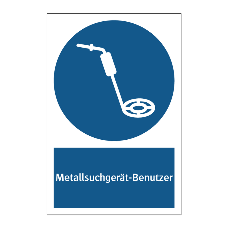 Metallsuchgerät-Benutzer