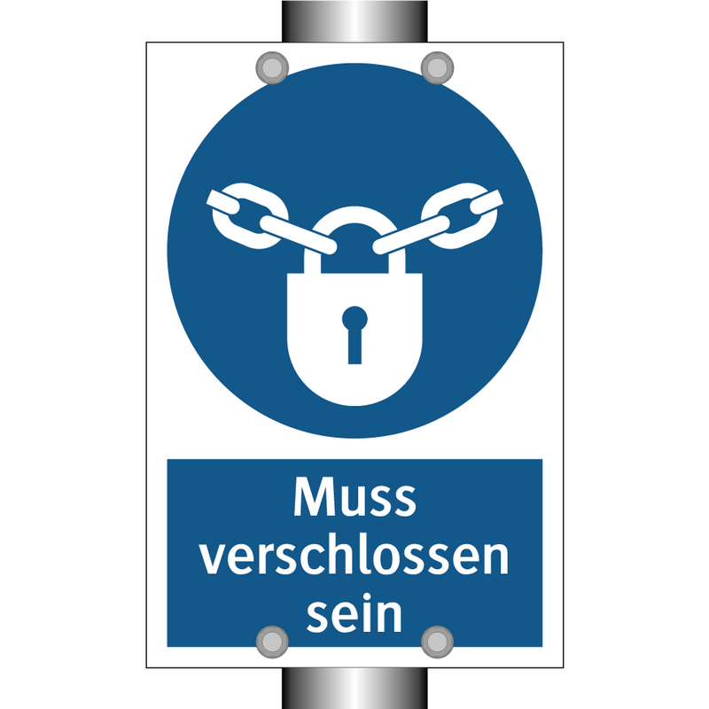 Muss verschlossen sein