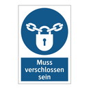 Muss verschlossen sein