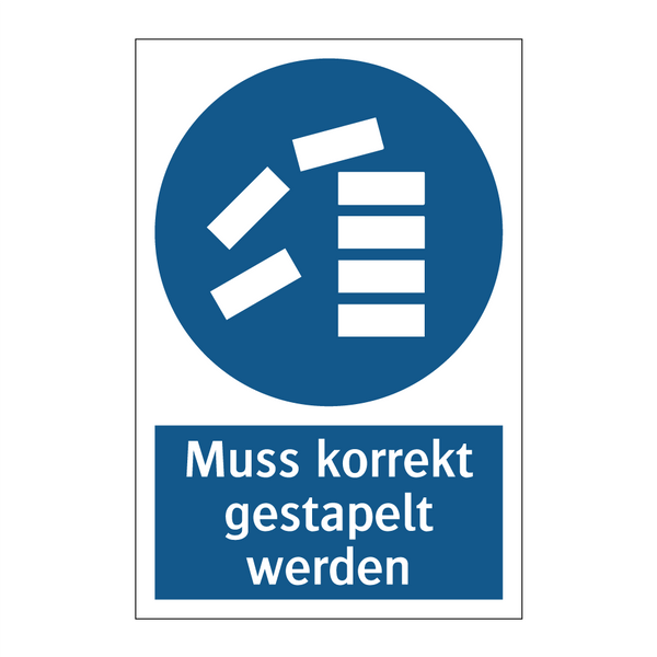 Muss korrekt gestapelt werden