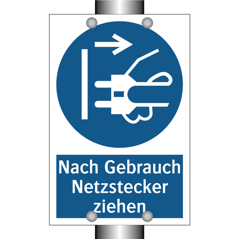 Nach Gebrauch Netzstecker ziehen