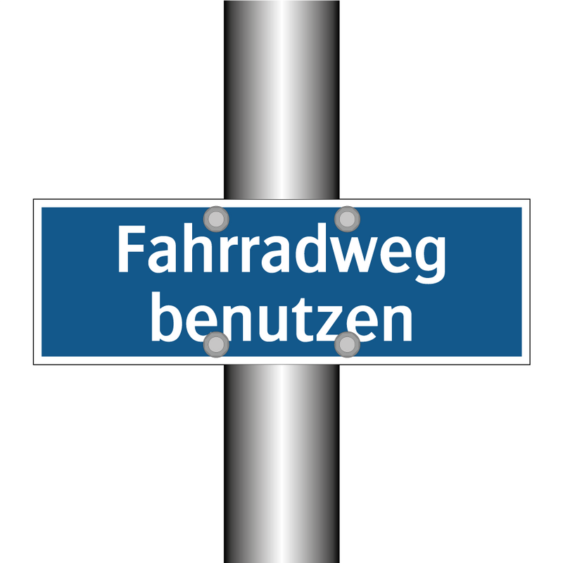 Fahrradweg benutzen