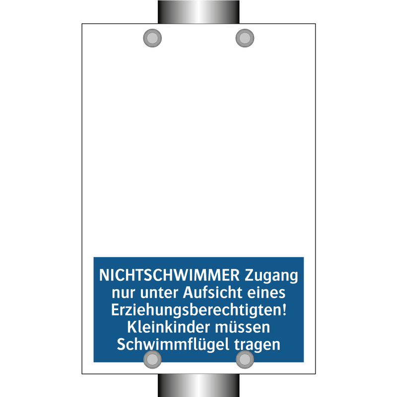 NICHTSCHWIMMER Zugang nur unter Aufsicht eines Erziehungsberechtigten! Kleinkinder müssen Schwimmflügel tragen