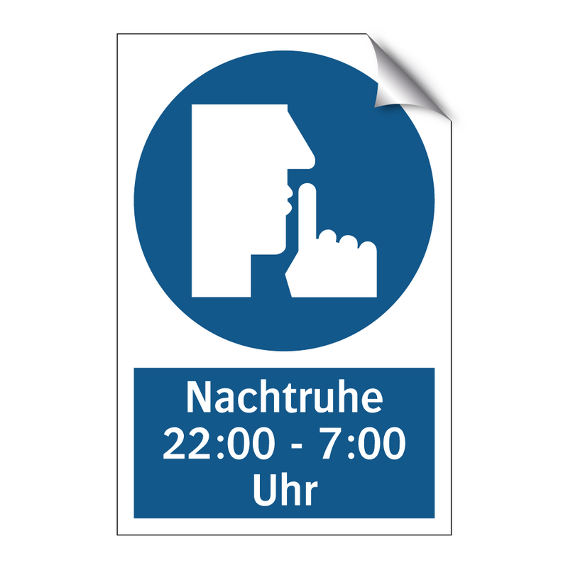 Nachtruhe 22:00 - 7:00 Uhr