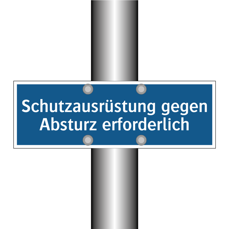 Schutzausrüstung gegen Absturz erforderlich