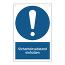 Sicherheitsabstand einhalten