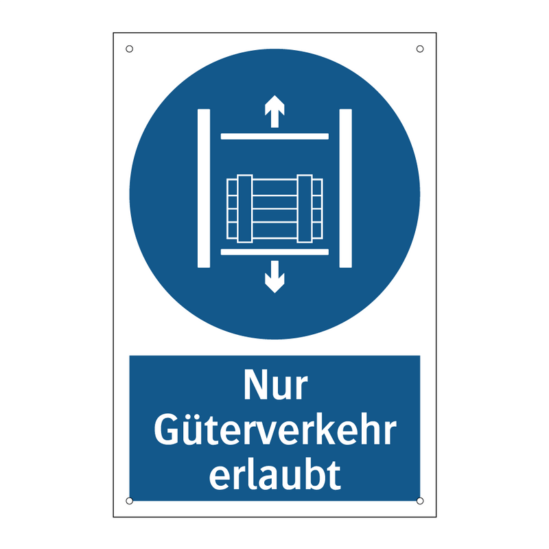 Nur Güterverkehr erlaubt