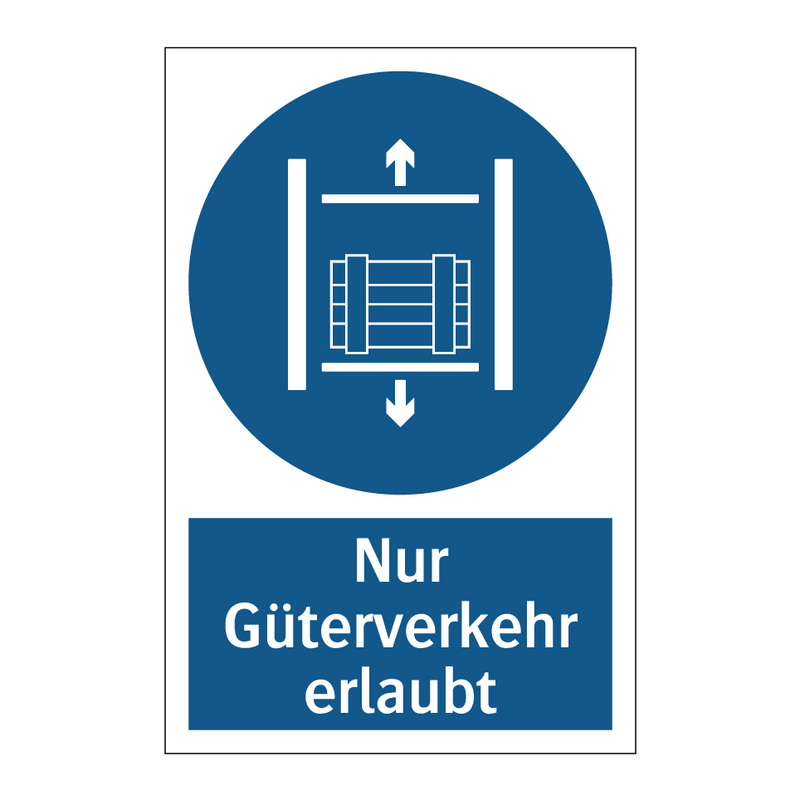 Nur Güterverkehr erlaubt