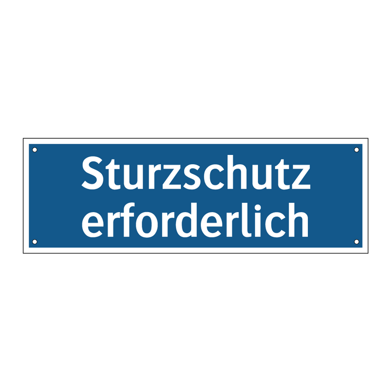 Sturzschutz erforderlich