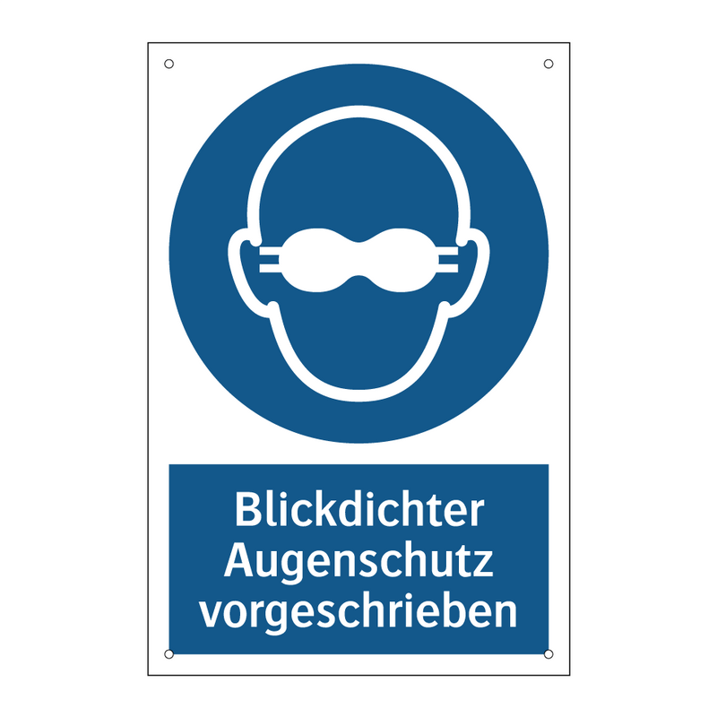 Blickdichter Augenschutz vorgeschrieben