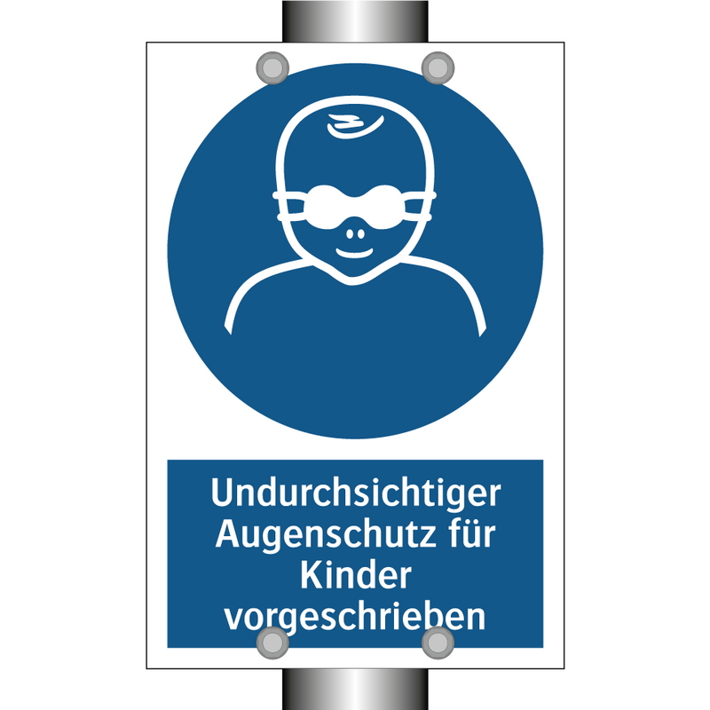 Undurchsichtiger Augenschutz für Kinder vorgeschrieben