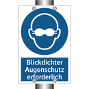 Blickdichter Augenschutz erforderlich