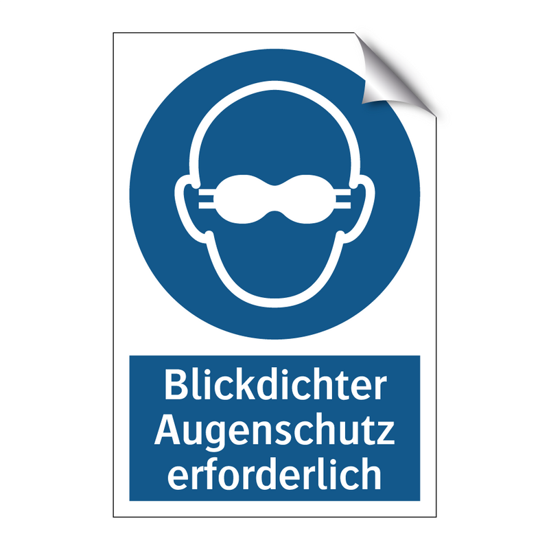 Blickdichter Augenschutz erforderlich