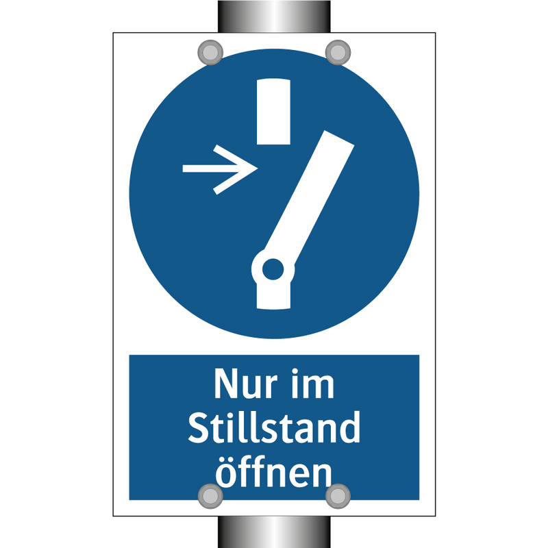 Nur im Stillstand öffnen
