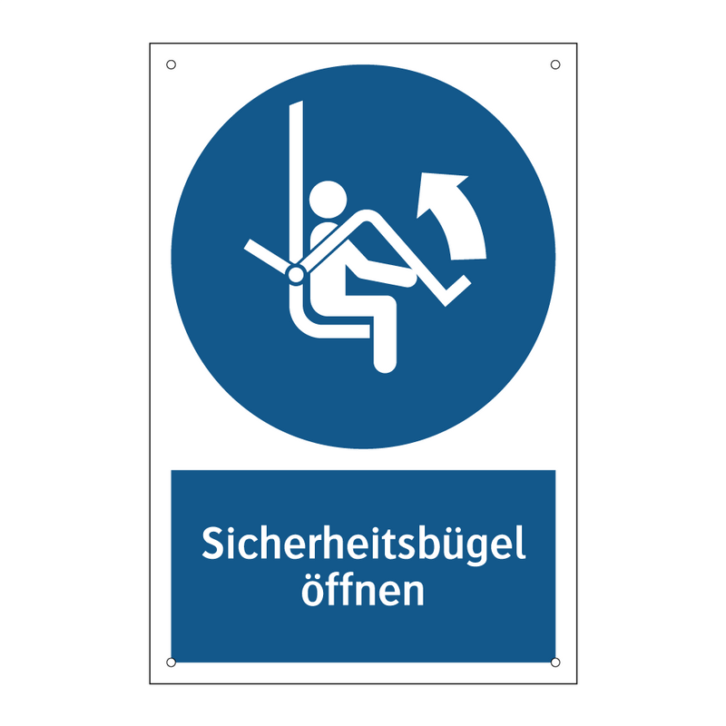 Sicherheitsbügel öffnen