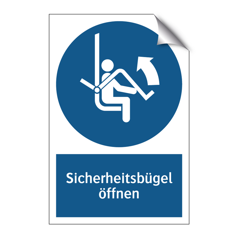 Sicherheitsbügel öffnen