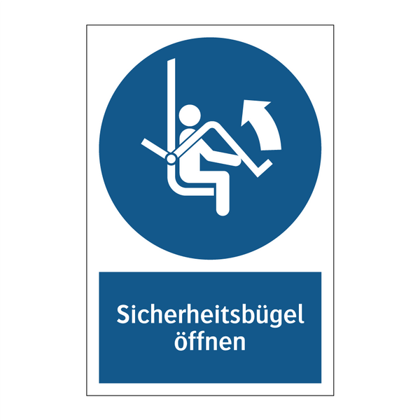 Sicherheitsbügel öffnen