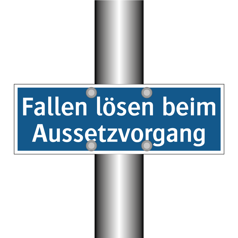 Fallen lösen beim Aussetzvorgang